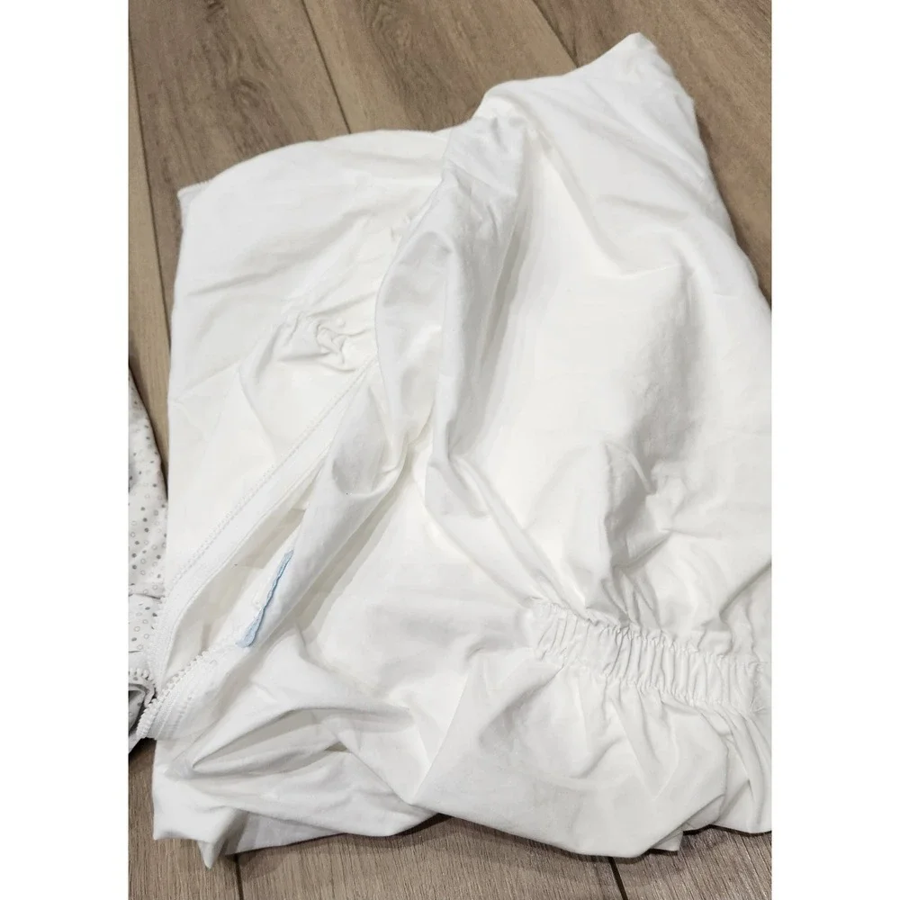 Quick‎ Zip Crib Sheet Set 100% Cotton Fitted Toddler Bedding 1 base 2 sheets